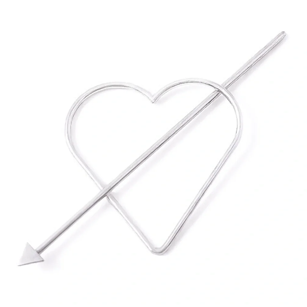 ⚜️[𝟯/$𝟭𝟴]⚜️NEW Large Heart Arrow Barrette - Picture 8 of 9